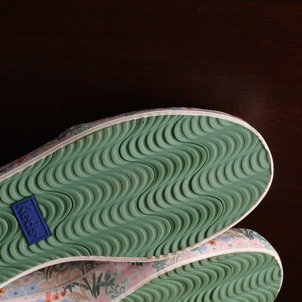 Keds x Rifle Paper Co. Sneakers WMS SZ 7 Double Decker Meadow Floral Casual Shoe - Picture 9 of 11